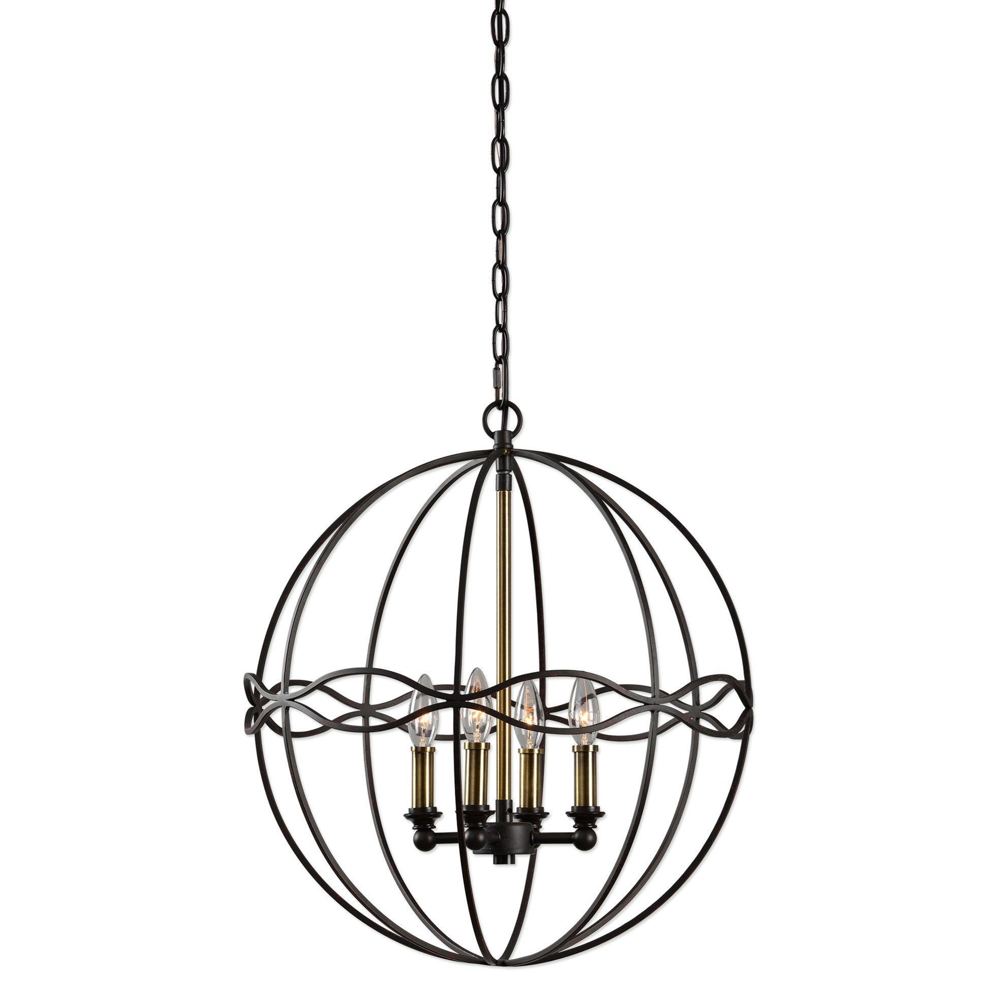 Uttermost Lighting Fixtures Pendant Lights 22098 Onduler 4Lt. Pendant